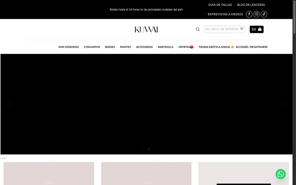 Captura en vivo de Kuwai Lencería