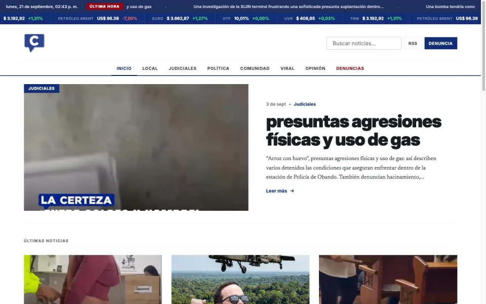 Captura en vivo de La Certeza