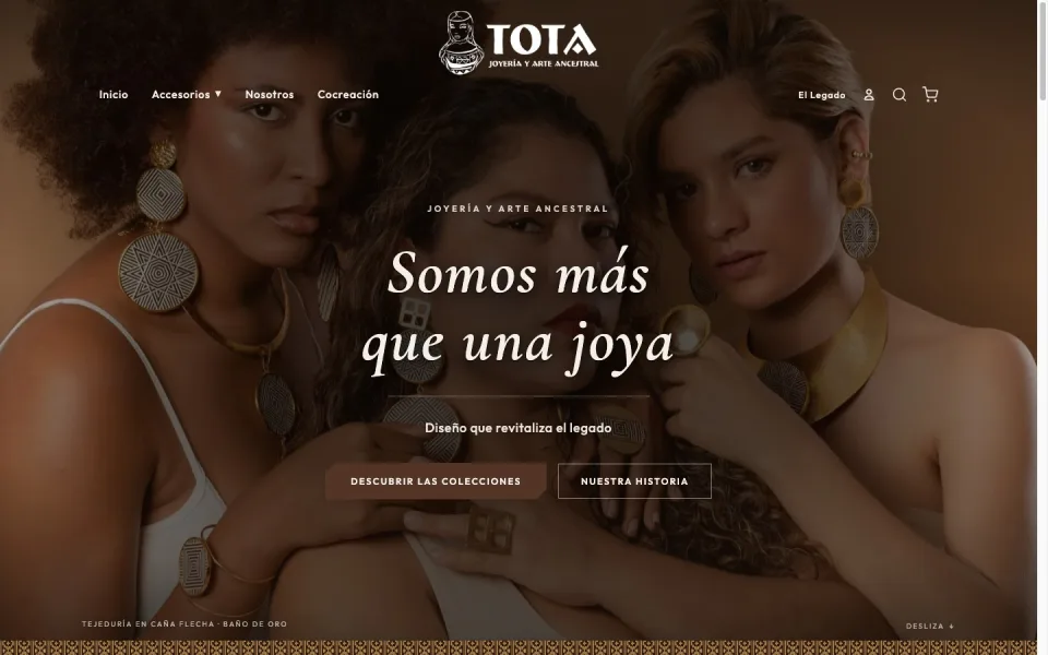 Captura en vivo de Tota Joyería